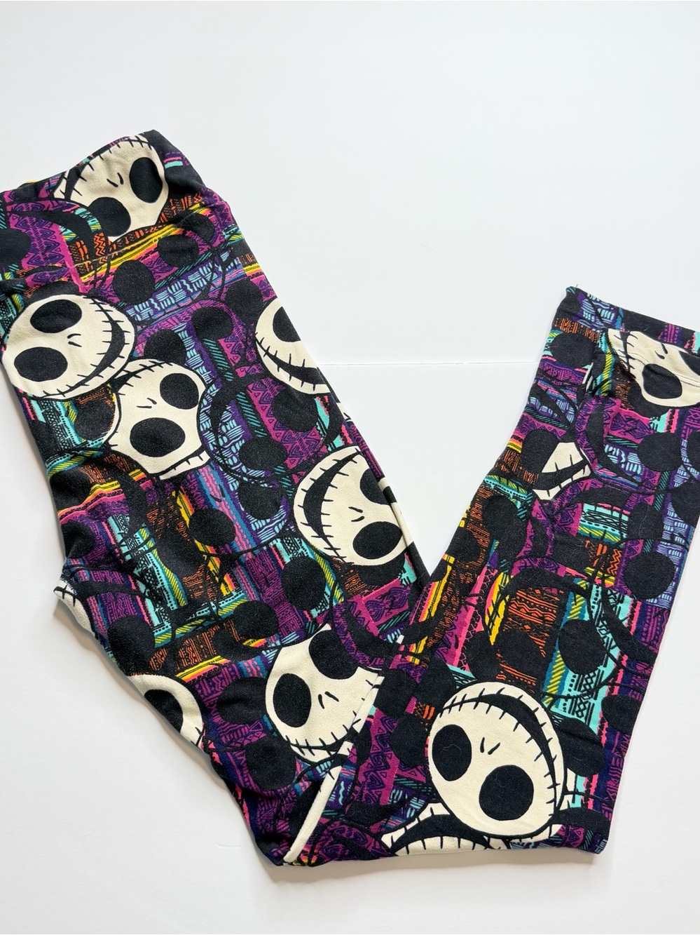 LuLaRoe OS Disney Jack Skellington Mickey Leggings